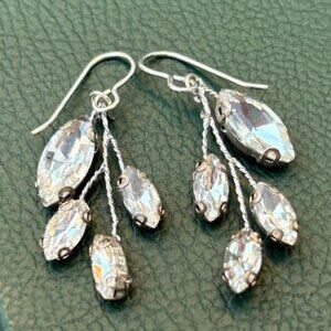 Crystal Cascade Drop Earrings by Drip Creations
